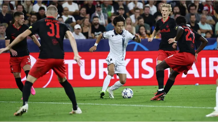 Take Kubo comanda triunfo de Real Sociedad al Salzburg.