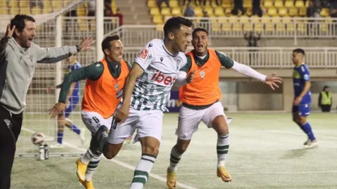 Milton Alegre, alegre por el gol que le da la punta de la B a Wanderers