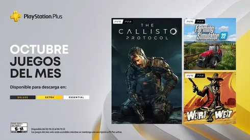 Los nuevos títulos que llegan en octubre a los usuarios de PlayStation Plus.