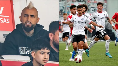 Arturo Vidal fue un hincha VIP en agónico triunfo clásico de Colo Colo.