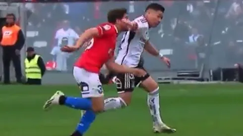 Opazo y el codazo a Montes