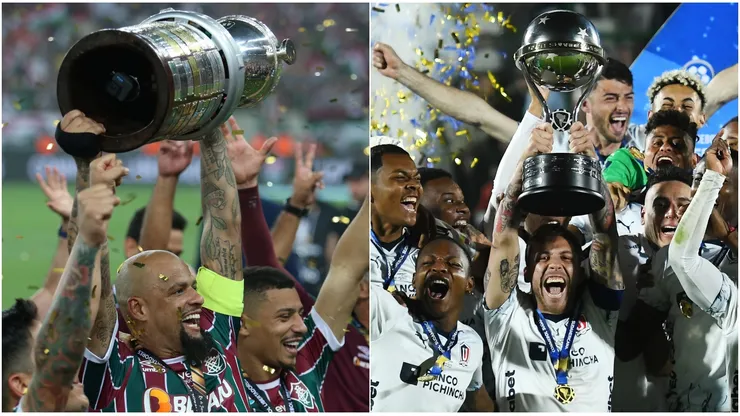 Fluminense y Liga de Quito, los recientes campeones de Libertadores y Sudamericana.