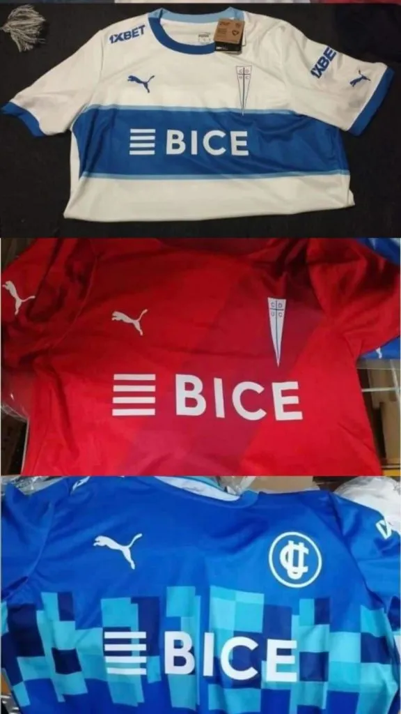 Las camisetas de Universidad Católica para el 2024 que andan dando vuelta por redes sociales. 
