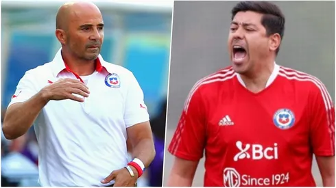 Jorge Sampaoli y Nicolás Córdova