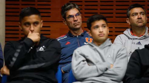 Todo el plantel de la U encabeza por Pellegrino participó de la charla.