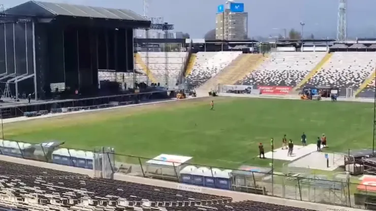 La cancha del estadio Monumental tras Rogers Waters... y falta The Cure.