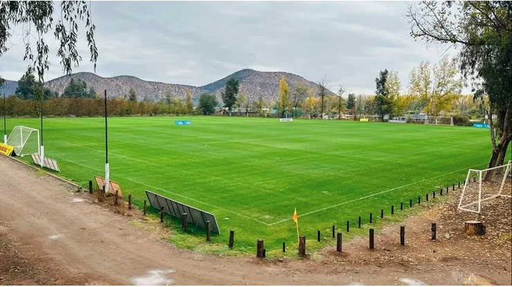 Parte del complejo que tiene el Sindicato de Futbolistas en Pirque.