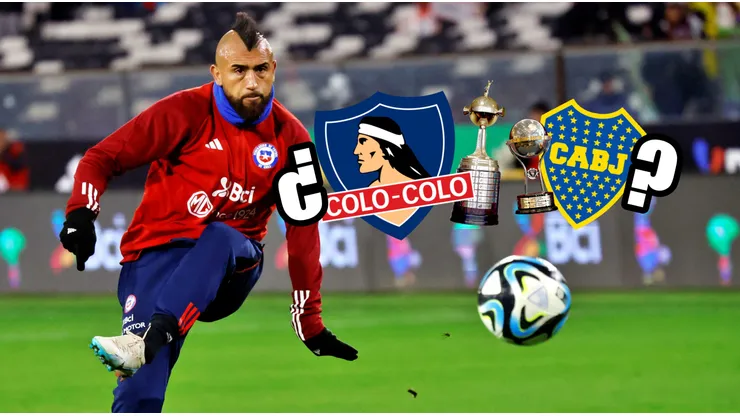 Vidal debe elegir entre jugar la Libertadores con Colo Colo o la Sudamericana con Boca.