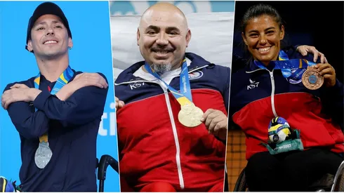 Alberto Abarza, Juan Carlos Garrido y Macarena Cabrillana, medallistas en Santiago 2023.