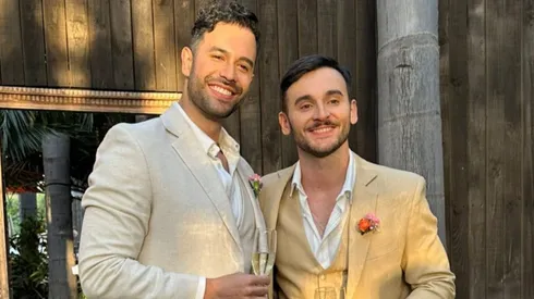 Tomás Gonzaléz vivió una íntima ceremonia con su novio