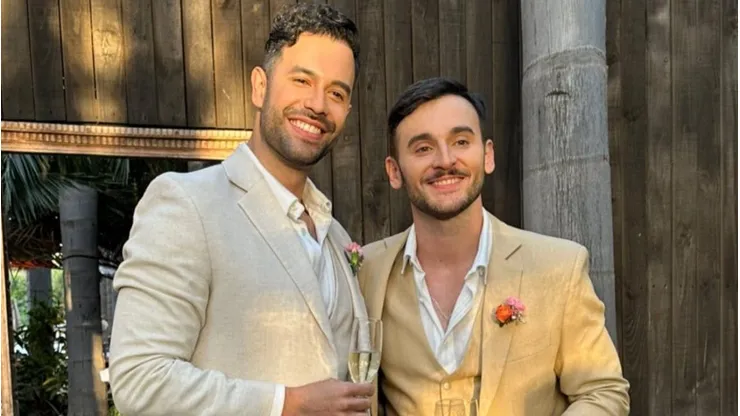 Tomás Gonzaléz vivió una íntima ceremonia con su novio