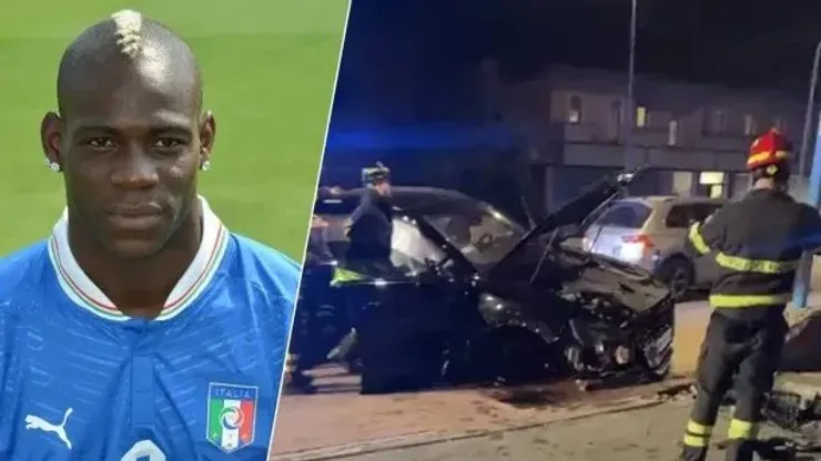 Balotelli protagoniza brutal accidente y se niega a la alcoholemia