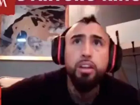 El momento de furia Arturo Vidal: "¡Pégale al arco!"