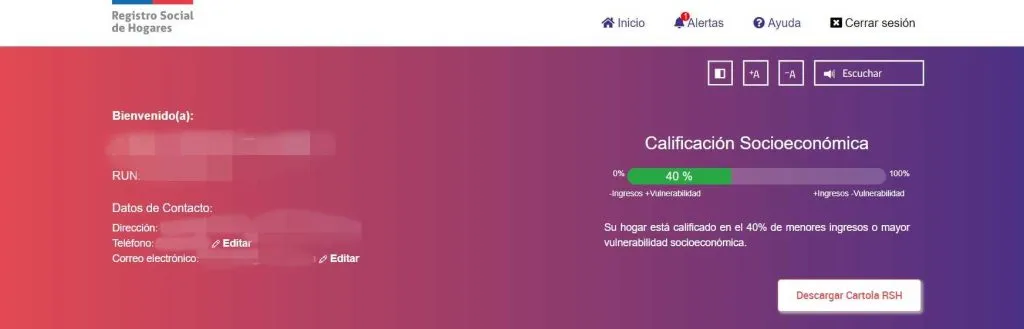 Foto: Registro Social de Hogares.