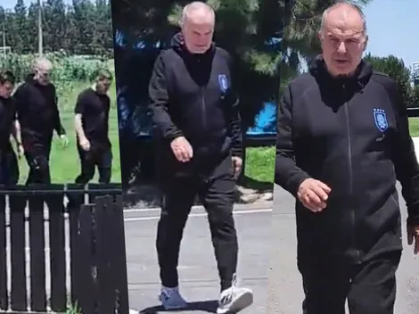 Loco lindo: Bielsa tiene tremendo gesto y se gana a hinchas charrúas