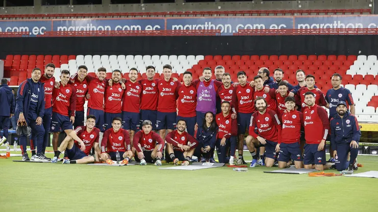 La Roja tuvo su último entrenamiento en Ecuador.