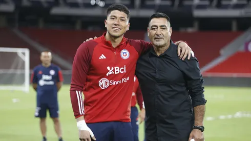 Nelson Tapia conversó largo momento con Brayan Cortés.