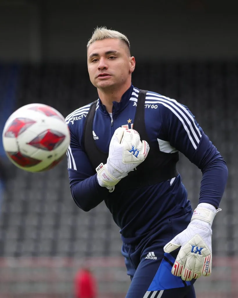 Cristóbal Campos volvió a vestirse de titular en el amistoso ante Huachipato | Foto: Prensa U. de Chile