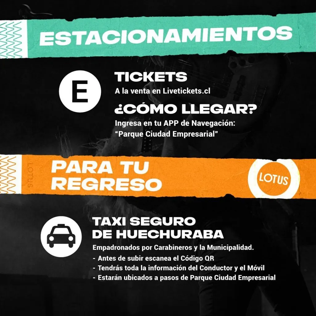 En caso de que vayas con auto o quieras tomar taxi, revisa esta información. Foto: Lotus