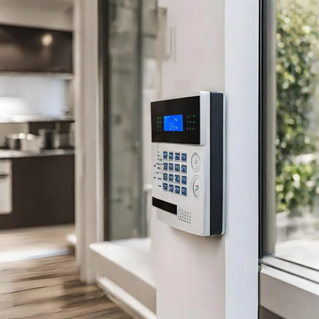 Sistema de alarma en un edificio residencial