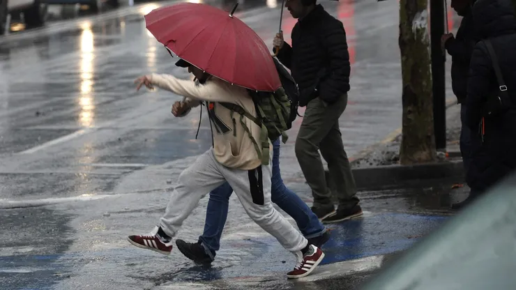 Lluvia en Santiago