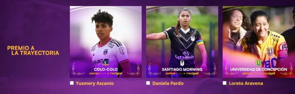 Los años en el fútbol femenino también reciben premios.