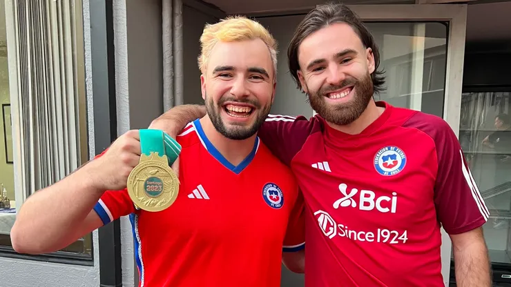 Lucas Nervi y Ben Brereton se juntaron