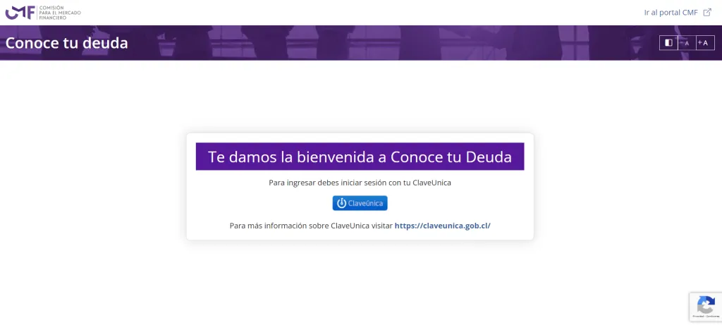 El sitio Conoce tu deuda de la CMF te permite descargar el informe de deuda del sistema financiero.