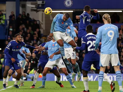 Empate y lluvia de goles en Stamford Bridge: City a la cima
