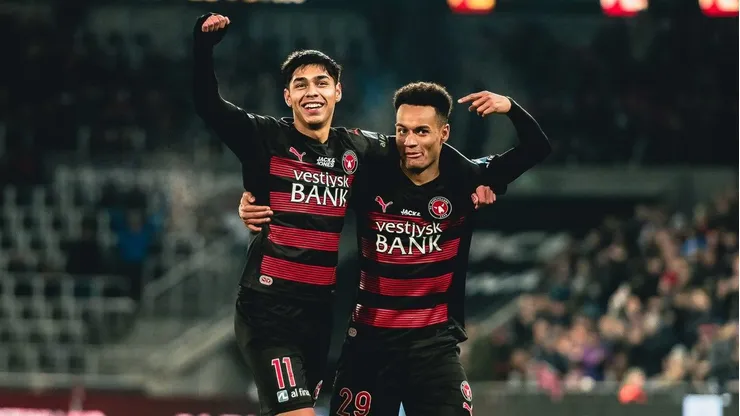 Darío Osorio marcó otra vez con la camiseta del MIdtjylland.