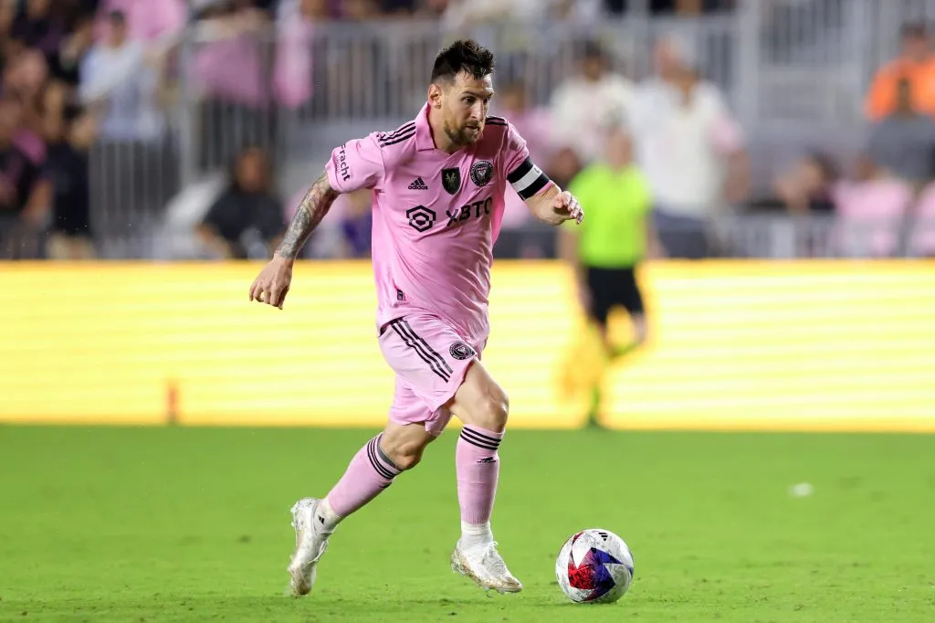 La camisetade Inter Miami de Lionel Messi será parte de la Lucatón. Imagen: Getty.