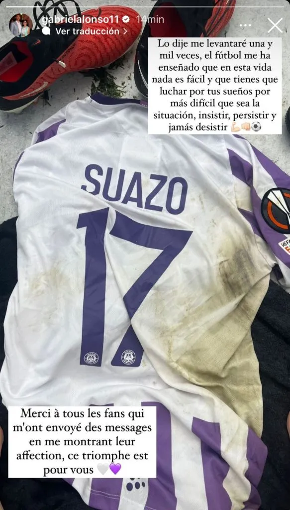 El emotivo posteo de Gabi Suazo