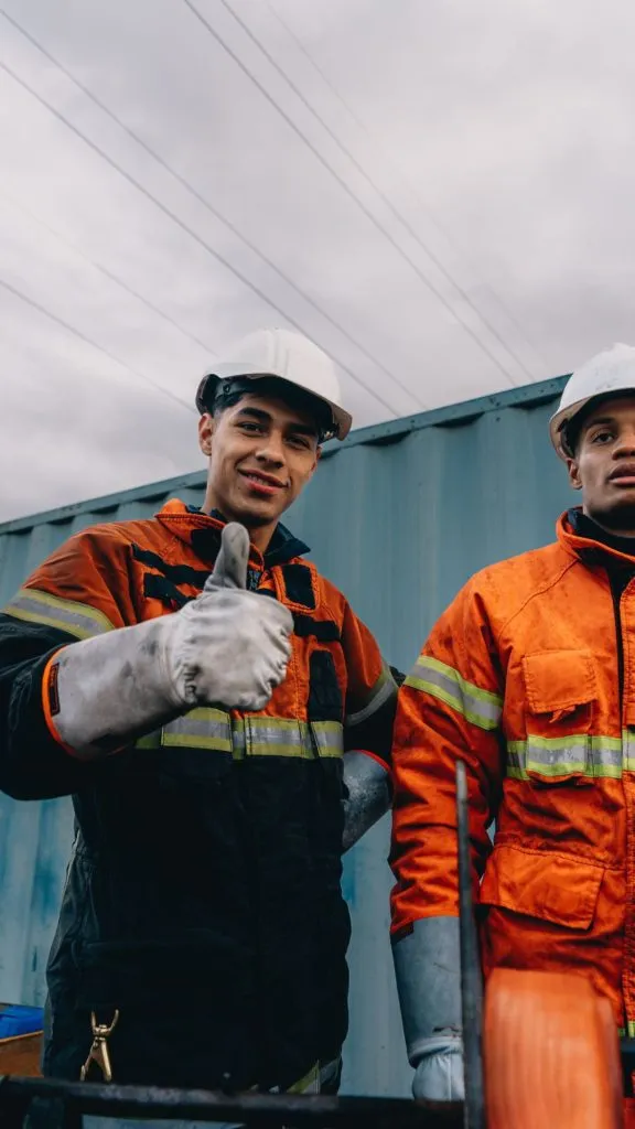 Darío Osorio en actividad con bomberos en Herning (Midtjylland)