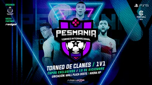 En el Arena XP a tope se vivirá PESMANIA 4