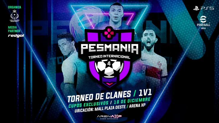En el Arena XP a tope se vivirá PESMANIA 4