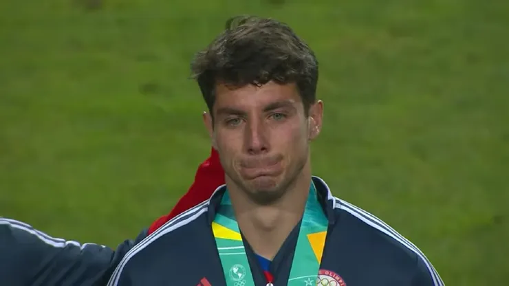 Clemente Montes en la entrega de medallas