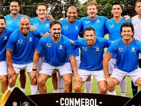 Ex U brilla en el partido de leyendas antes de la final de Lali