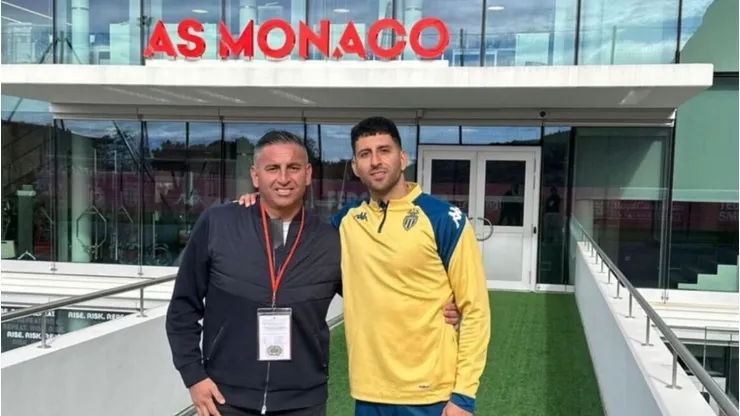 Jaime García visitó a Guillermo Maripán en Mónaco.
