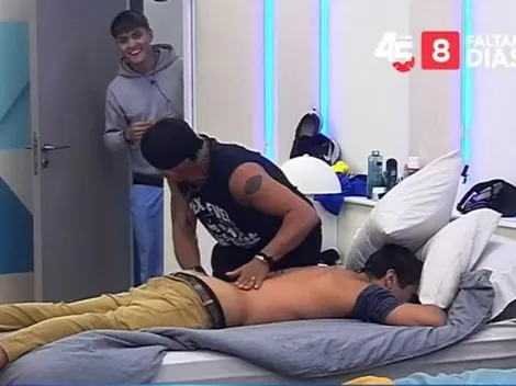 Seba y Pancho son pillados en coqueto masaje por Gran Hermano