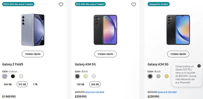 Ofertas de Samsung