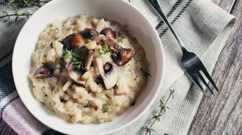 Risotto de champiñones