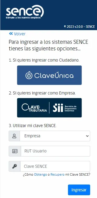 Plataforma para postular al Bono Mujer Trabajadora.