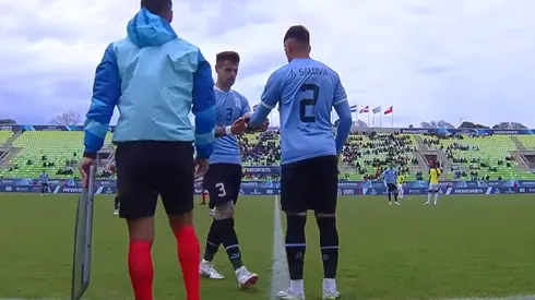 Alan Saldivia reemplazó a Renzo Orihuela, uno de los jugadores con los que hizo muy buena onda en Uruguay.