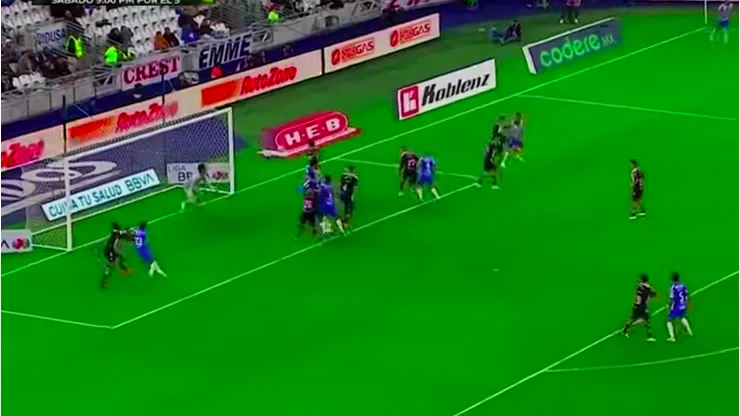 Sebastián Vegas inició la goleada del Monterrey en la Liga MX.