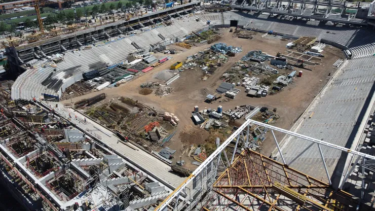 Las obras de San Carlos de Apoquindo avanzan a toda máquina.