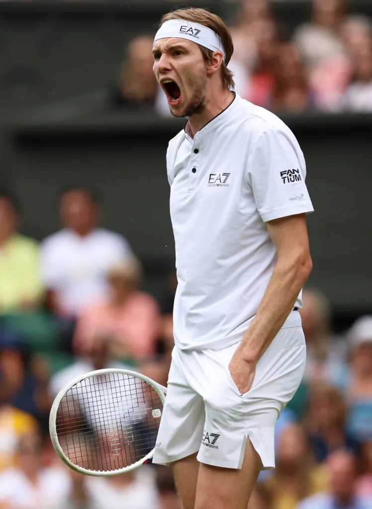 Alexander Bublik, perdió sus dos duelos con Chile en Copa Davis (Getty Images)