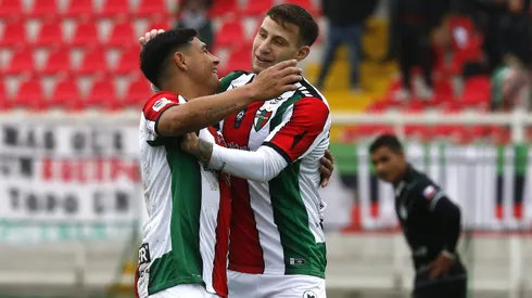 Maximiliano Salas y Bruno Barticciotto formaron una dupla temible en Palestino.