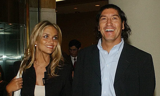 Kenita Larraín y Bam Bam, la pareja más mediática de Chile hace dos décadas.