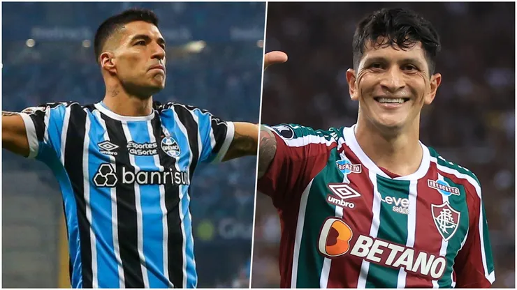 Luis Suárez y Germán Cano