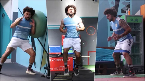 Maximiliano Falcón está en Uruguay disfrutando de sus vacaciones, pero igual se mantiene en forma para el gran 2024 que le espera con Colo Colo.